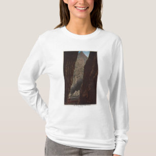 T-shirt Gorge royale, Co - vue d'une crevasse dans royal