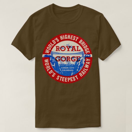 T-shirt Gorge royale de la ville Colorado (Design devant)