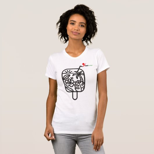 T-shirt Gorgées d'été (Devant entier)