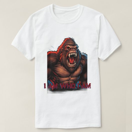 T-shirt gorila ou macaco rei (Design devant)