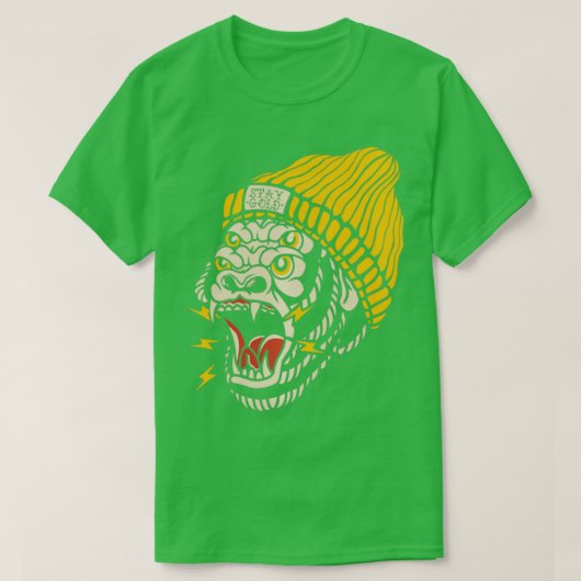T-shirt Gorilla American traditionnel attoo Enked Old Scho (Design devant)