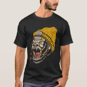 T-shirt Gorilla American traditionnel tatouage encré Vieux (Devant)