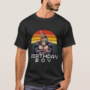 T-shirt Gorilla Anniversaire Décorations Singe Balise Vr G