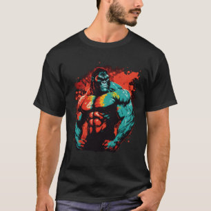 T-shirt Gorilla Beast Bodybuilding Muscles MIXED MARTIAL A