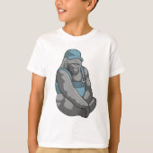 T-shirt Gorilla comme artisan avec clé (Devant)