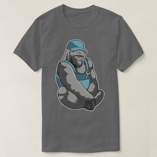 T-shirt Gorilla Comme Artiste Avec Pouce (Design devant)