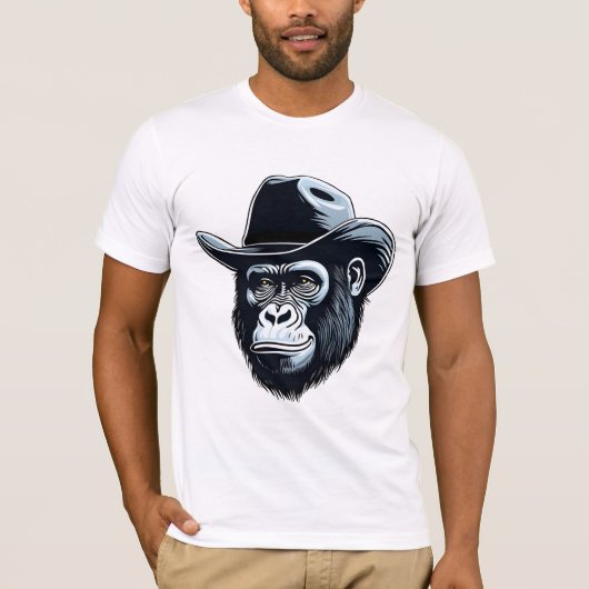 T-shirt Gorilla Cowboy (Devant)