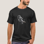 T-shirt Gorilla Face Smoking a Cigar, Funny Zoo Ape Boss (Devant)