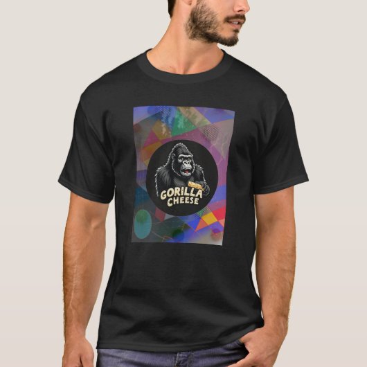T-shirt gorilla Fromage Abstrait 1 (Devant)