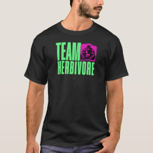 T-shirt Gorilla Green, Team Herbivore - Force Végane