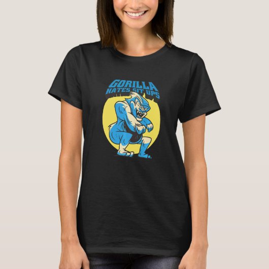T-shirt Gorilla Hates assis (Devant)