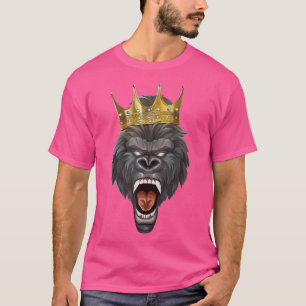 T-shirt Gorilla King Crown Motivation Beast Exercice Succe