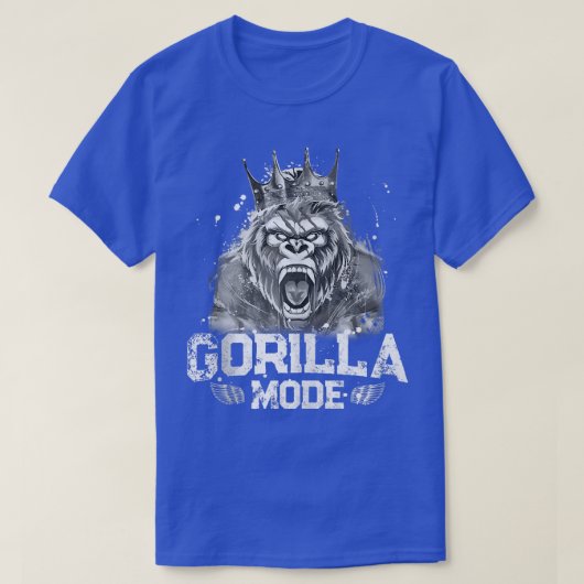 T-shirt Gorilla Mode d'entraînement Salle de sport réussit (Design devant)