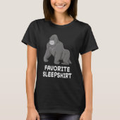 T-shirt Gorilla Monkey Gorillas Nap Sommeil dormant Pyjama (Devant)