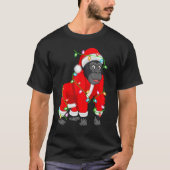 T-shirt Gorilla Noël Lumière Noël Père Noël Gorilla (Devant)