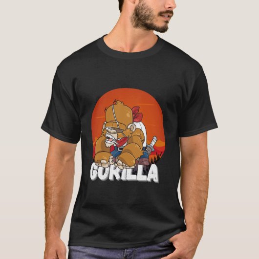 T-shirt Gorilla Pirate (Devant)