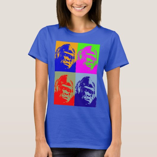 T-shirt Gorilla Pop Art (Devant)