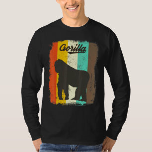 T-shirt Gorilla Retro les années 70 Vintage animal mignon