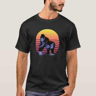 T-shirt Gorilla Retro Style Vintage Gorilla Pour Gorilla