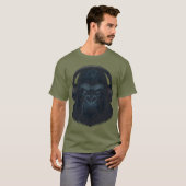 T-shirt Gorilla with Headphones — Fierce Music Lover  (Devant entier)