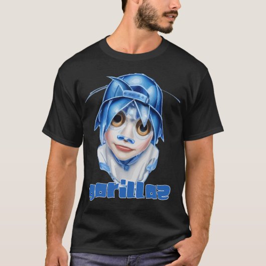 T-shirt Gorillaz Art 2D (Devant)