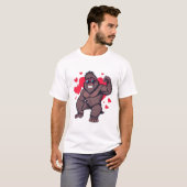 T-shirt Gorille Cool Saint-Valentin (Devant entier)