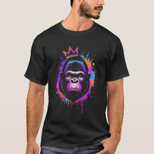 T-shirt Gorille Couronné Avec Attitude Projections de Pein