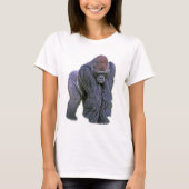 T-shirt Gorille de Silverback, dos de blanc (g2p2) (Devant)