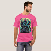 T-shirt Gorille Hurleur à la Lune (Devant entier)