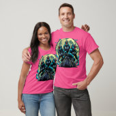 T-shirt Gorille Hurleur à la Lune (Unisexe)