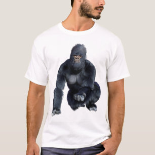 T-shirt Gorille noir singe