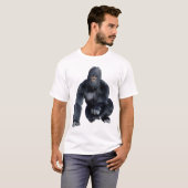 T-shirt Gorille noir singe (Devant entier)