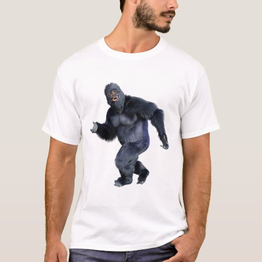 T-shirt Gorille noir singe (Devant)