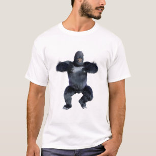 T-shirt Gorille noir singe