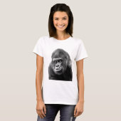 T-shirt Gorille noire blanche (Devant entier)