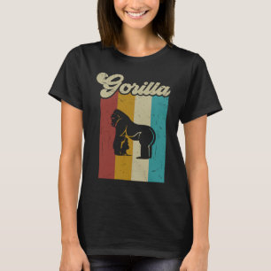 T-shirt Gorille Vintage Rétro Hommes Femmes Gorilles Enfan