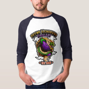 T-shirt Gorp Dragon d'aubergine 3/4 Sleeve Raglan Tee