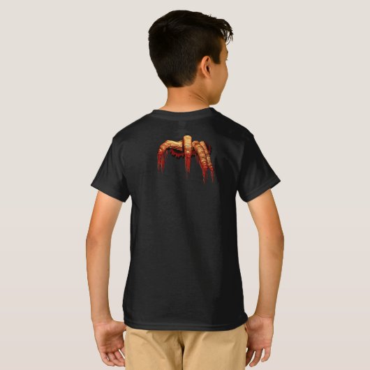 T-shirt Gory Zombie Tee - shirt Ringer Zombie (Dos entier)