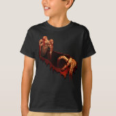 T-shirt Gory Zombie Tee - shirt Ringer Zombie (Devant)
