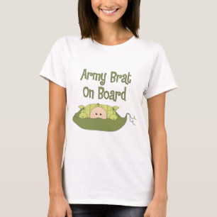 T-shirt Gosse d'armée à bord (Caucasien)