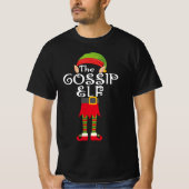 T-shirt gossip elf famille appariement noël (Devant)