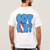 T-shirt Got Air? Scuba diving tank with flag (Dos)
