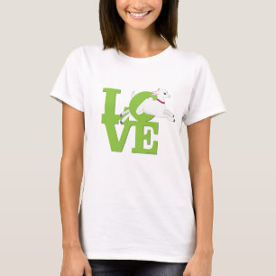 T-shirt GOT LOVER   Chèvre VERTE LIME L O V E - Chèvre bla