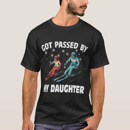 T-shirt Got Ped By My Daughter Funny Skiing Funny Family D (Devant)