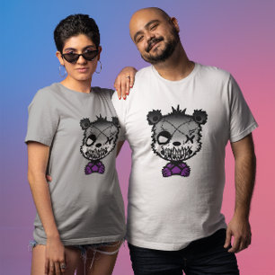 T-shirt Goth Asexué Fierté Drapeau Ours de couleur