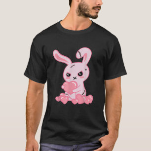 T-shirt Goth Bunny Cute Déplaisant Emo Vêtements Kawaii