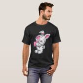 T-shirt Goth Bunny mignon Emo Déplaisant Gothique Blanc La (Devant entier)
