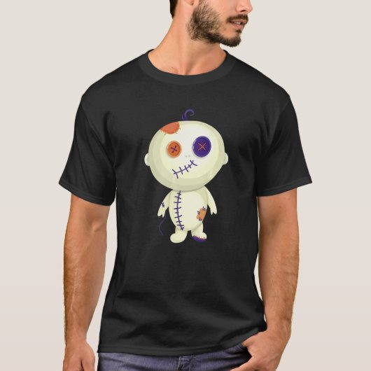 T-shirt Goth Creepy Cute Voodoo Doll For Teens  2 (Devant)