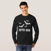 T-shirt Goth Dad Gothic Spooky Bats Father s Day Hallowee (Devant entier)