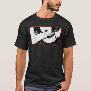 T-shirt Goth esthétique Anime Girl - Soft Grunge esthétiqu